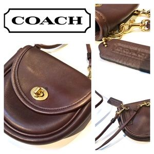 Coach mini belt bag in brown